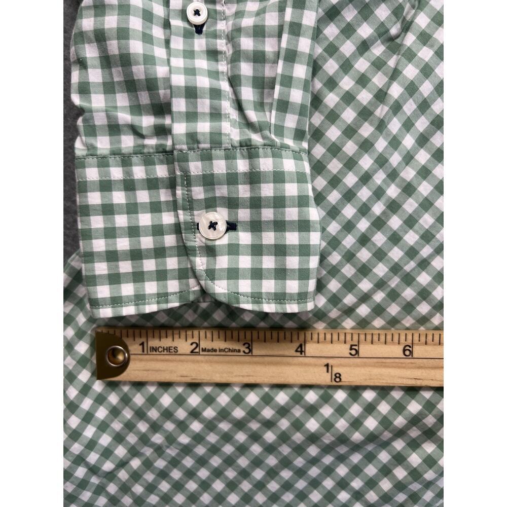 UNTUCKit Men's Medium Slim Fit Green Gingham Long Sleeve Shirt 100% Cotton - Picture 7 of 7